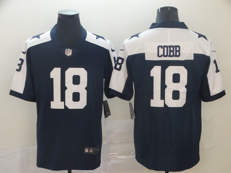 Men Dallas cowboys #18 Cobb Blue Nike Vapor Untouchable Limited NFL Jerseys
